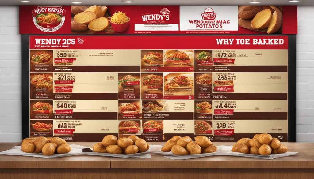 Price of Wendy's Baked Potatoes