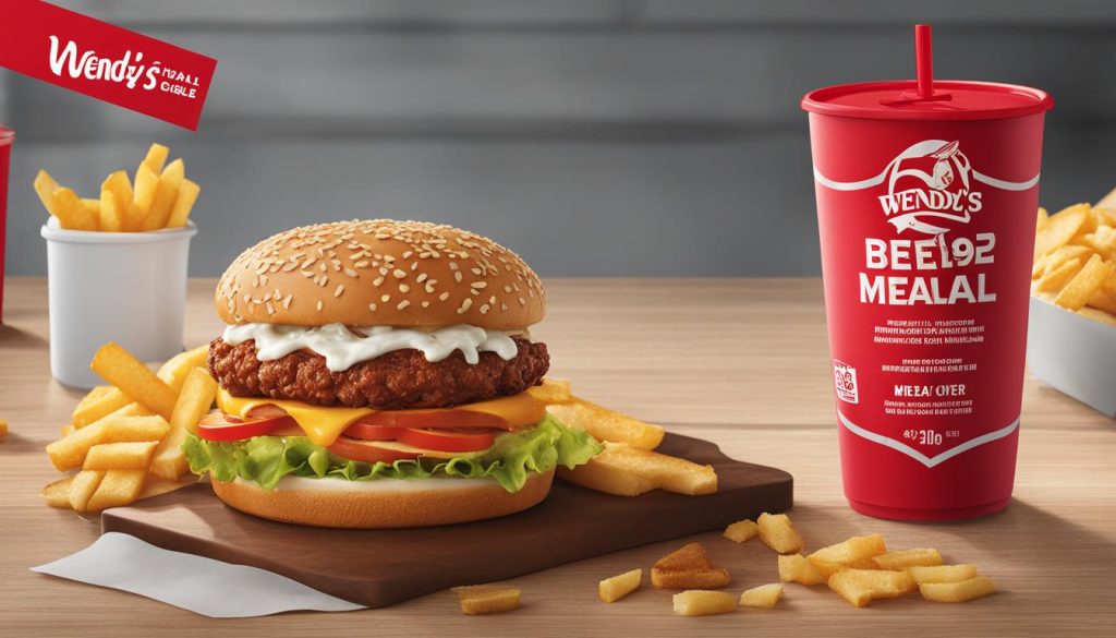Wendy's 4 for $4 Meal Deal nutrition facts